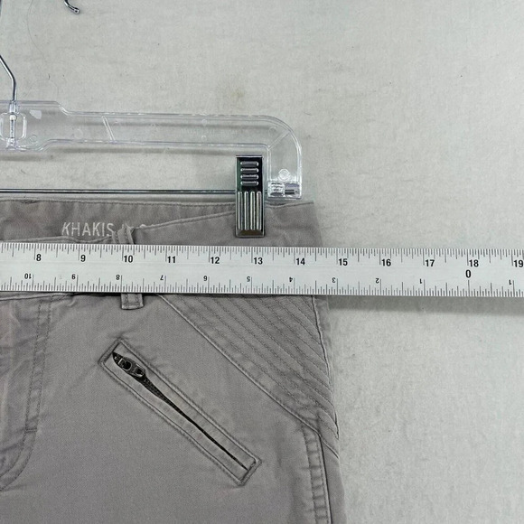 Gap Khakis Pants Women's 28 Beige Skinny Mini Stretch Cropped Jeggings Slim Fit - Picture 3 of 12
